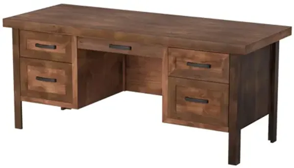 Sausalito 71 inch Executive Desk - Whiskey