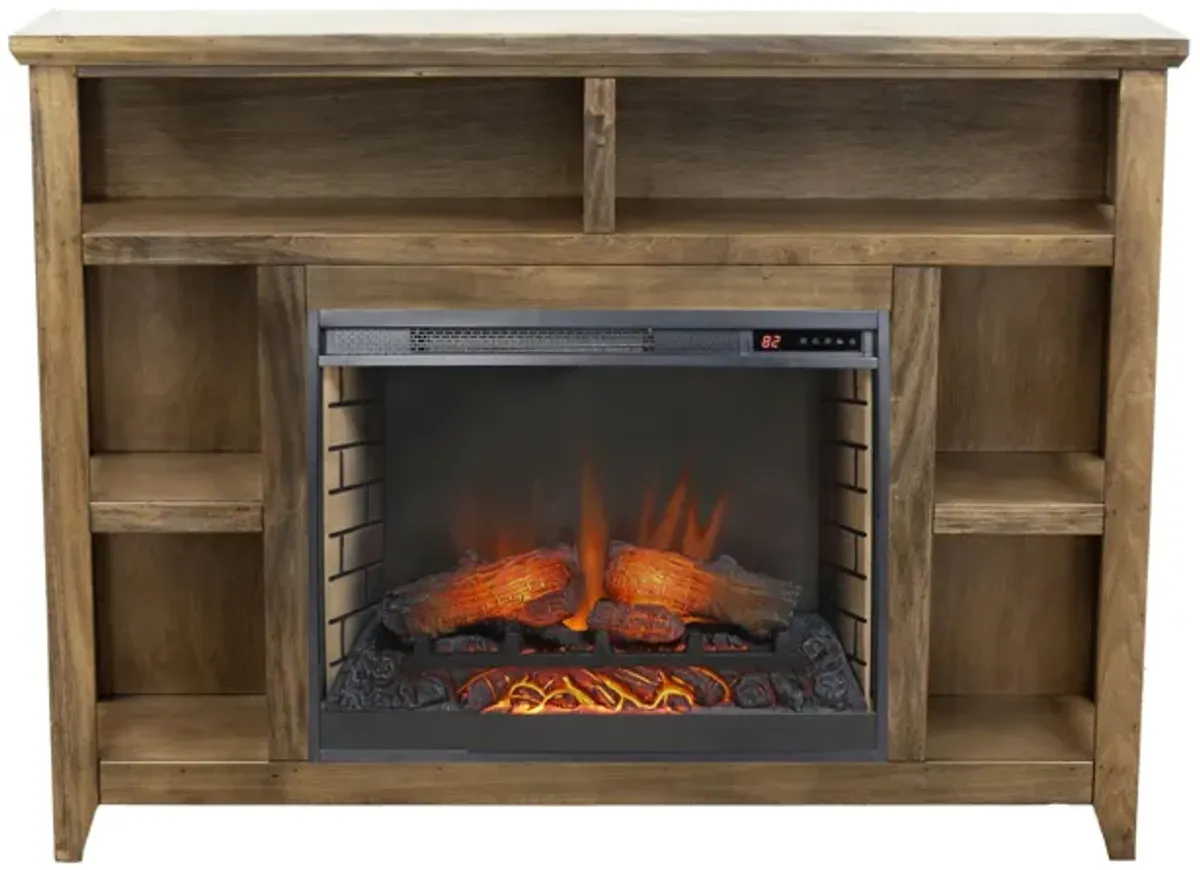 Studio 56 inch Fireplace Mantel - Bourbon