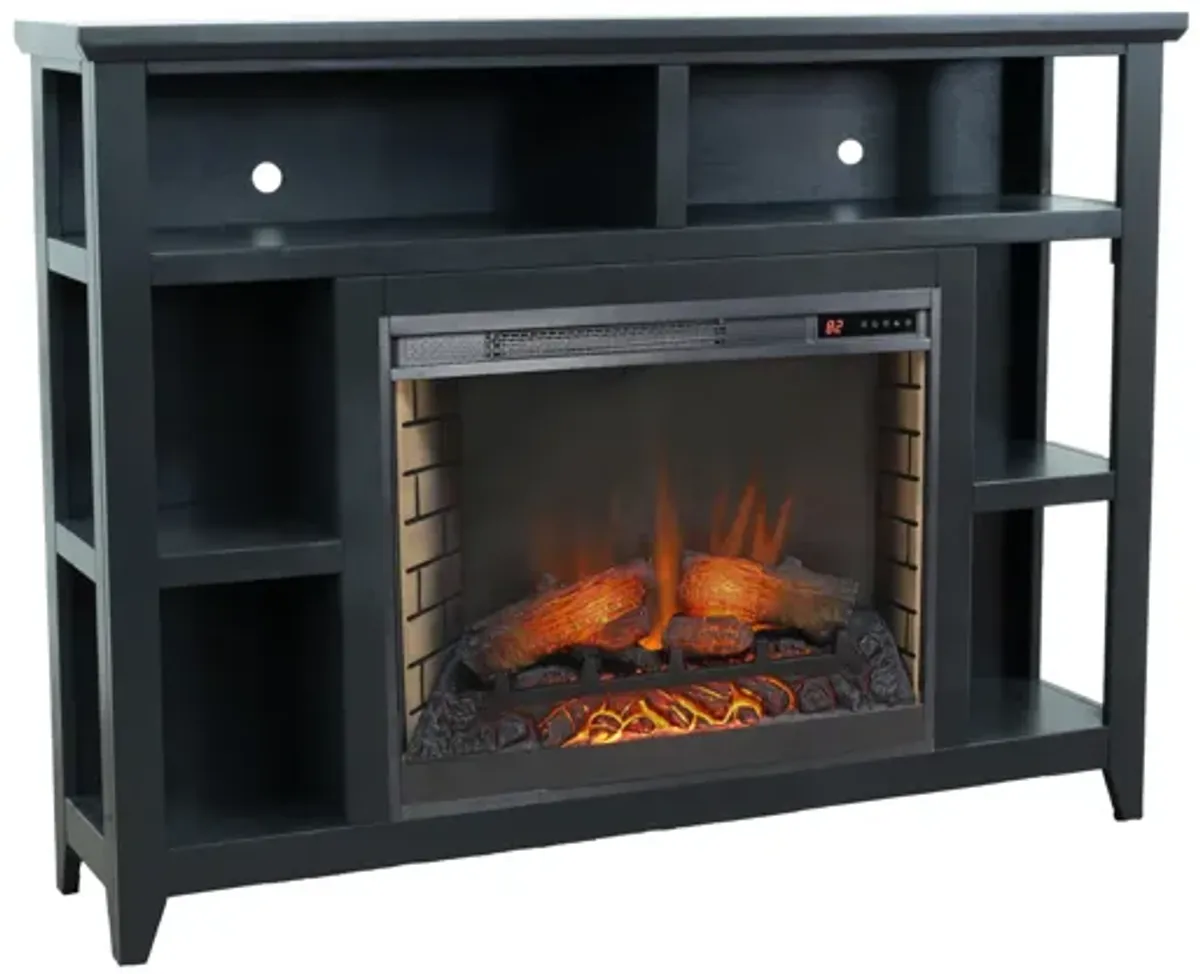Studio 56 inch Fireplace Mantel - Black