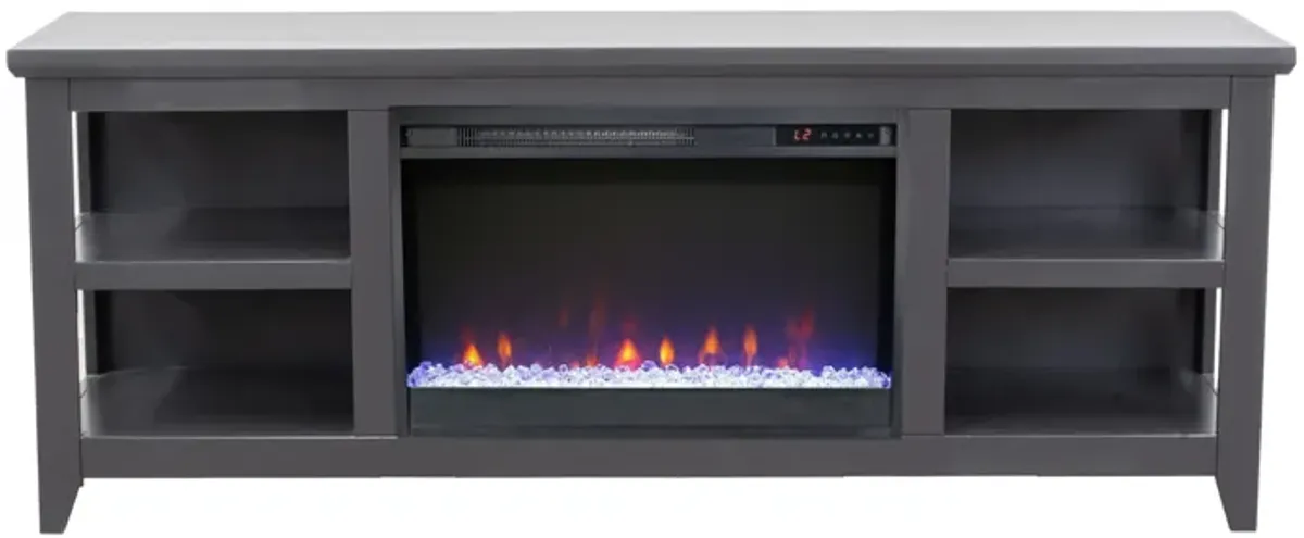Studio 65 inch Fireplace TV Stand - Black