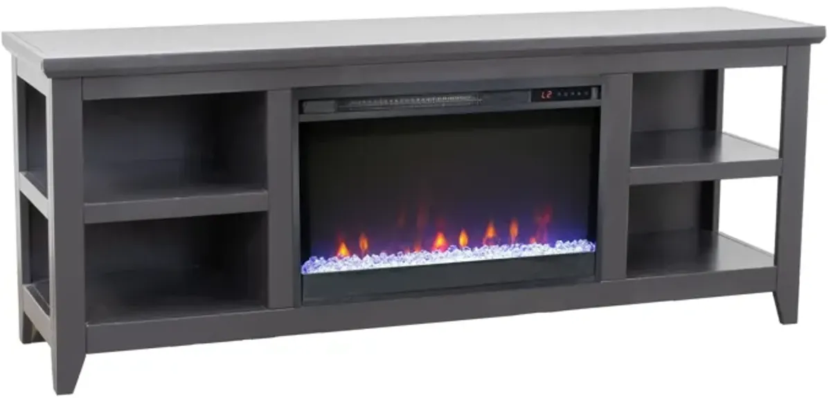 Studio 65 inch Fireplace TV Stand - Black