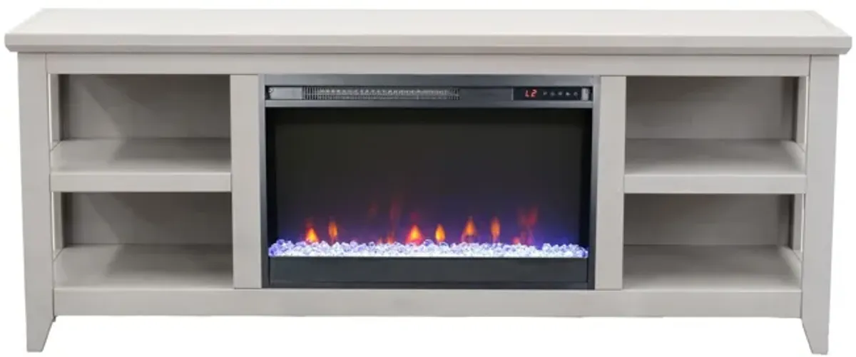 Studio 65" Fireplace TV Stand - Sandstone