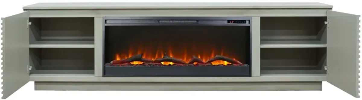 Stardust 89 inch Fireplace TV Stand - Sandstone