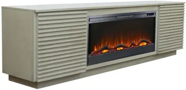 Stardust 89" Fireplace TV Stand - Sandstone
