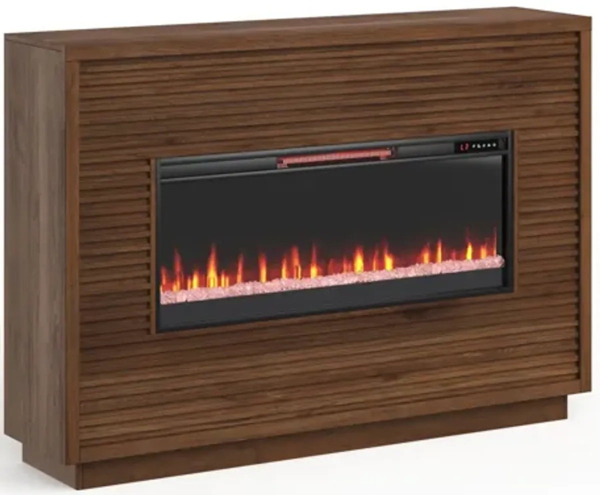 Stardust 62" Fireplace Mantel - Bourbon