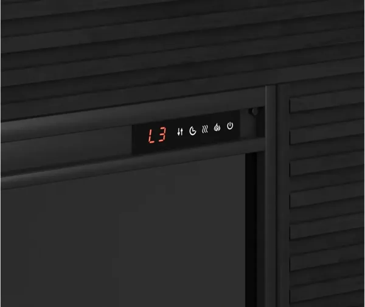 Stardust 62 inch Fireplace Mantel - Black