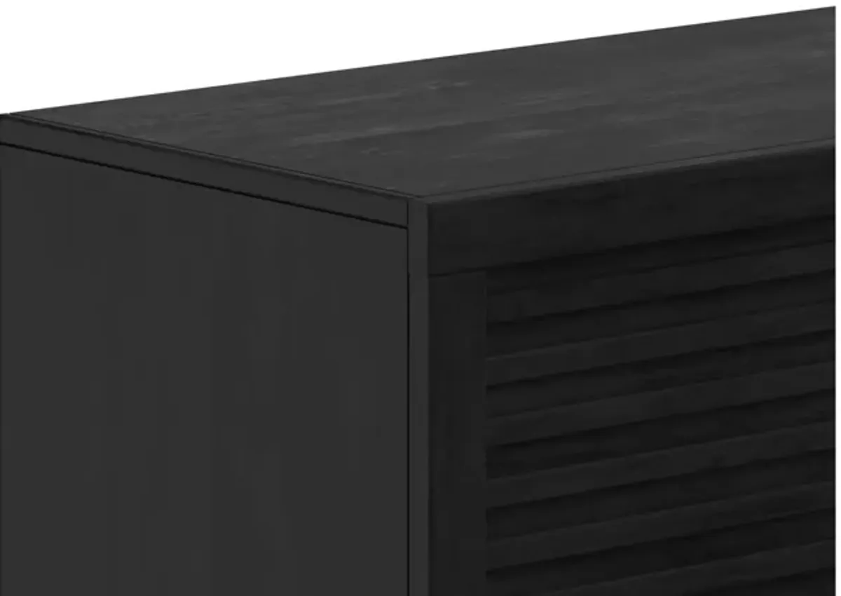 Stardust 62 inch Fireplace Mantel - Black