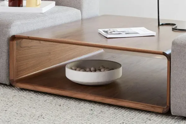 Modular Walnut Coffee Table by Floyd