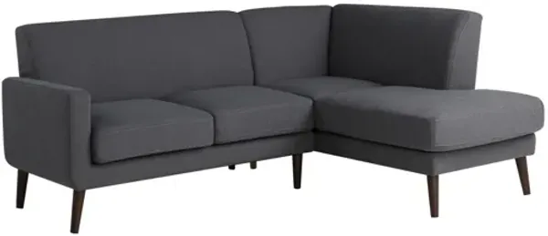 Sheldon Sofa Bumper Sectional Sofa - Charcoal