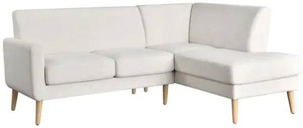 Sheldon Sofa Bumper Sectional Sofa - Cream