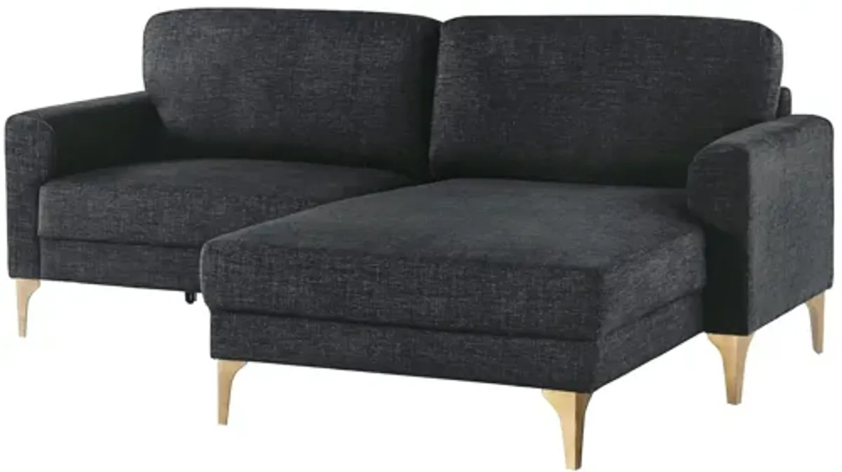 Studio Living Sectional Sofa - Black