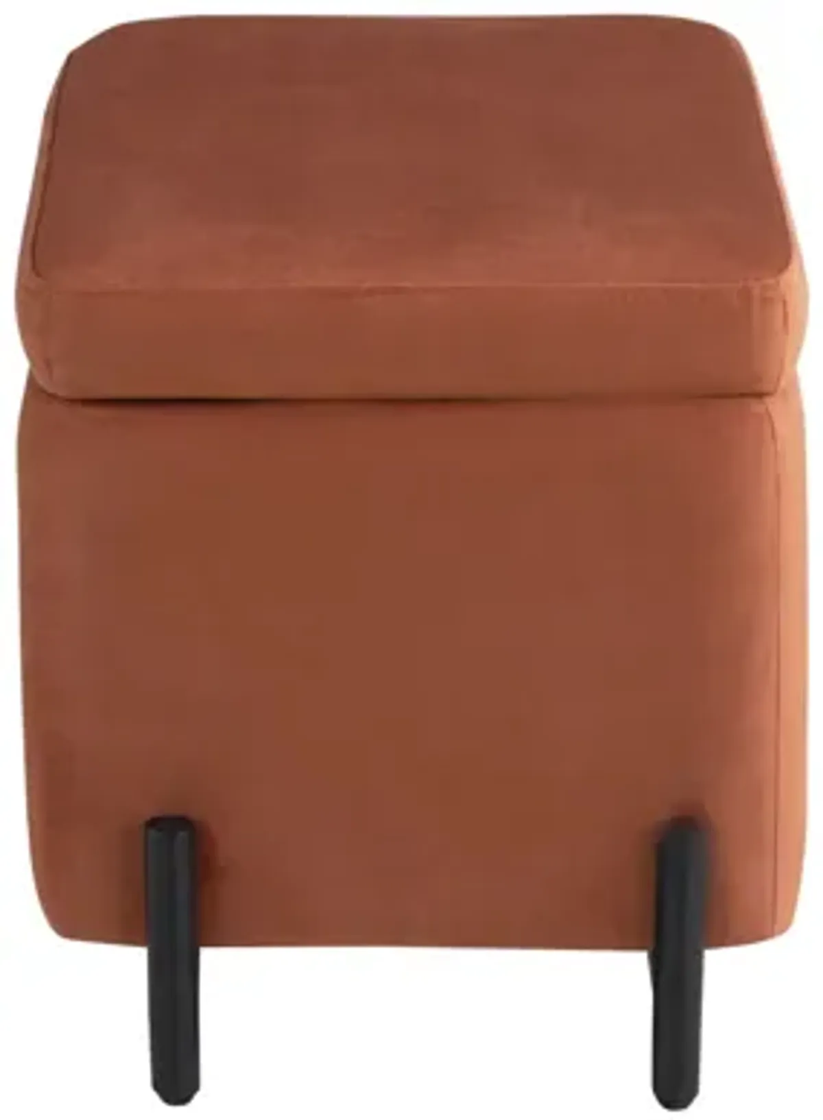Kiley Small Storage Ottoman - Rust