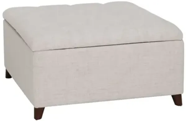 Bella Natural Square Storage Ottoman