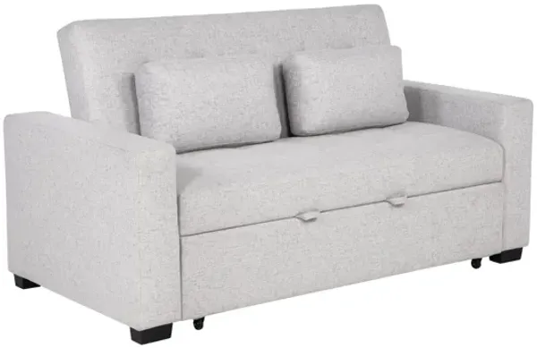 Vaughn Full Size Pull Out Sofa Bed Grey