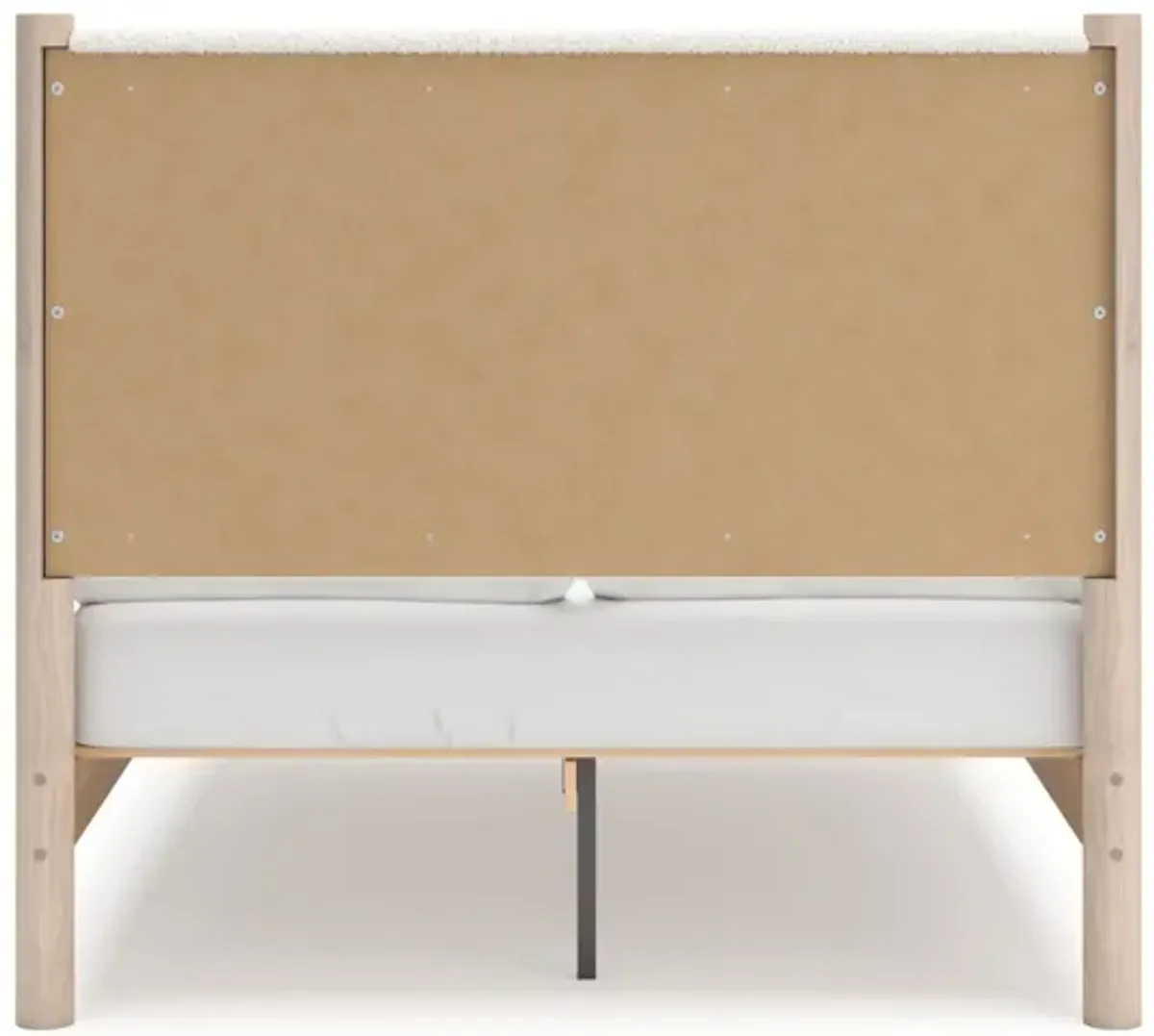 Cadmori Full Upholstered Panel Bed - Natural