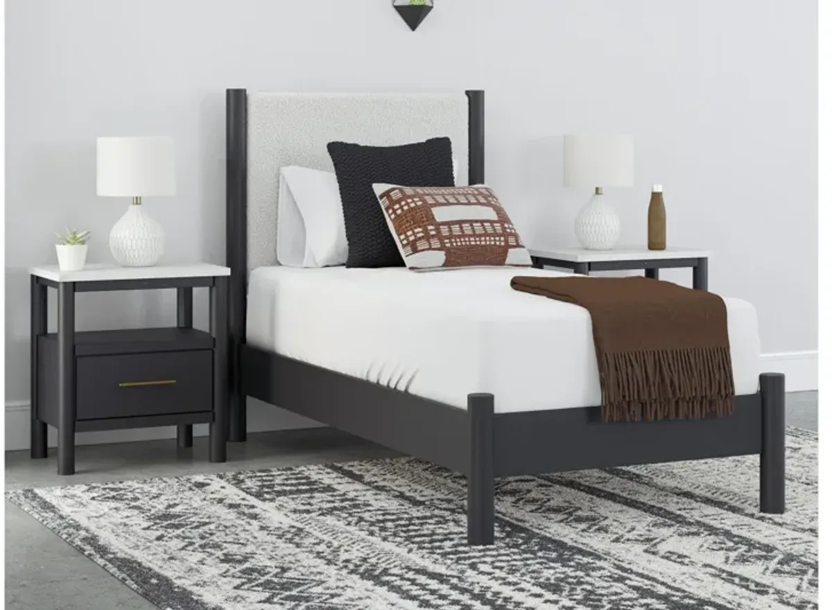 Cadmori Twin Panel Bed - Black