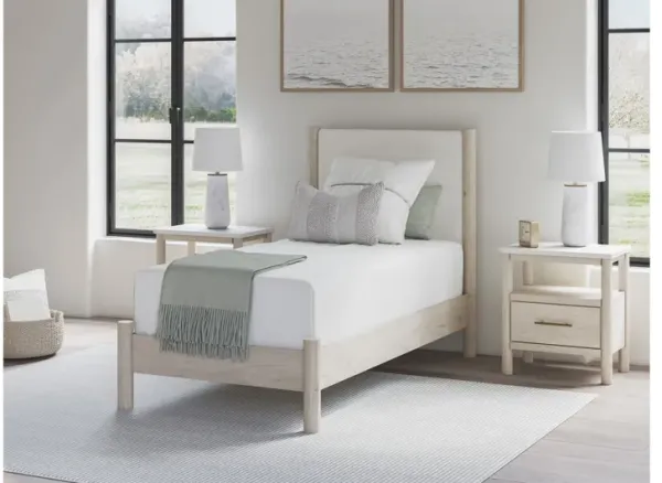 Cadmori Twin Panel Bed - Natural