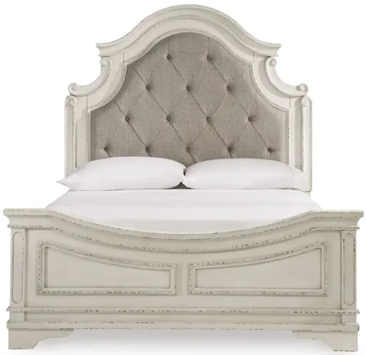 Realyn King Upholstered Panel Bed