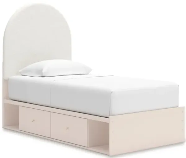 Wistenpine Twin Upholstered Panel Bed with Storage