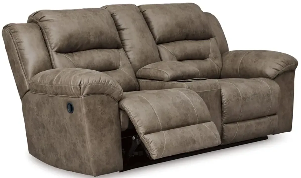 Stoneland Reclining Loveseat with Console
