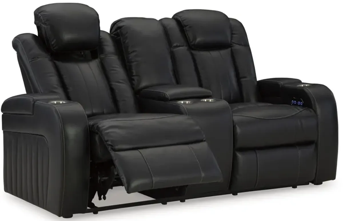 Caveman Den Power Reclining Loveseat with Console
