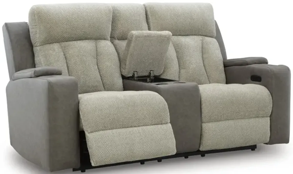 WhipLash Power Reclining Loveseat with Console