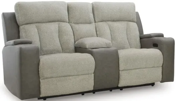 WhipLash Power Reclining Loveseat with Console