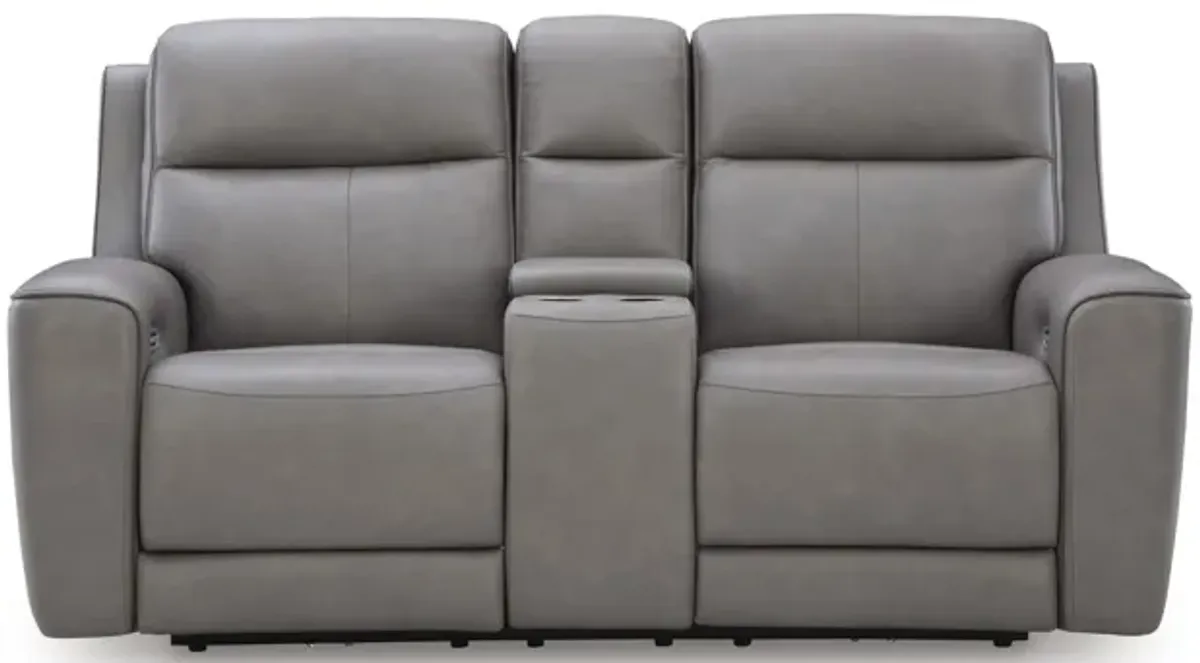 5Z-Comfort Power Reclining Loveseat with Console