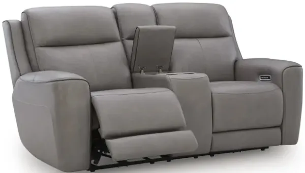 5Z-Comfort Power Reclining Loveseat with Console