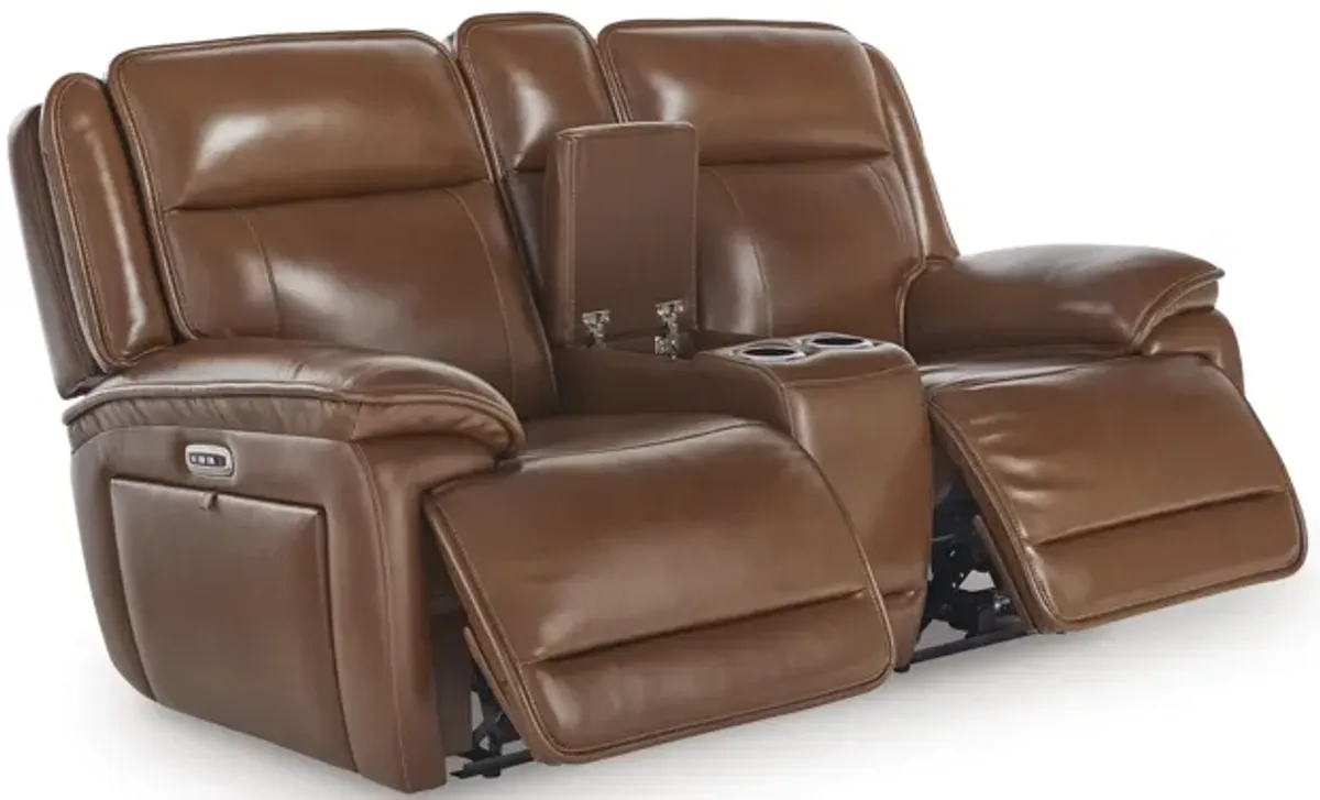 Healy Pier Power Reclining Loveseat with Console
