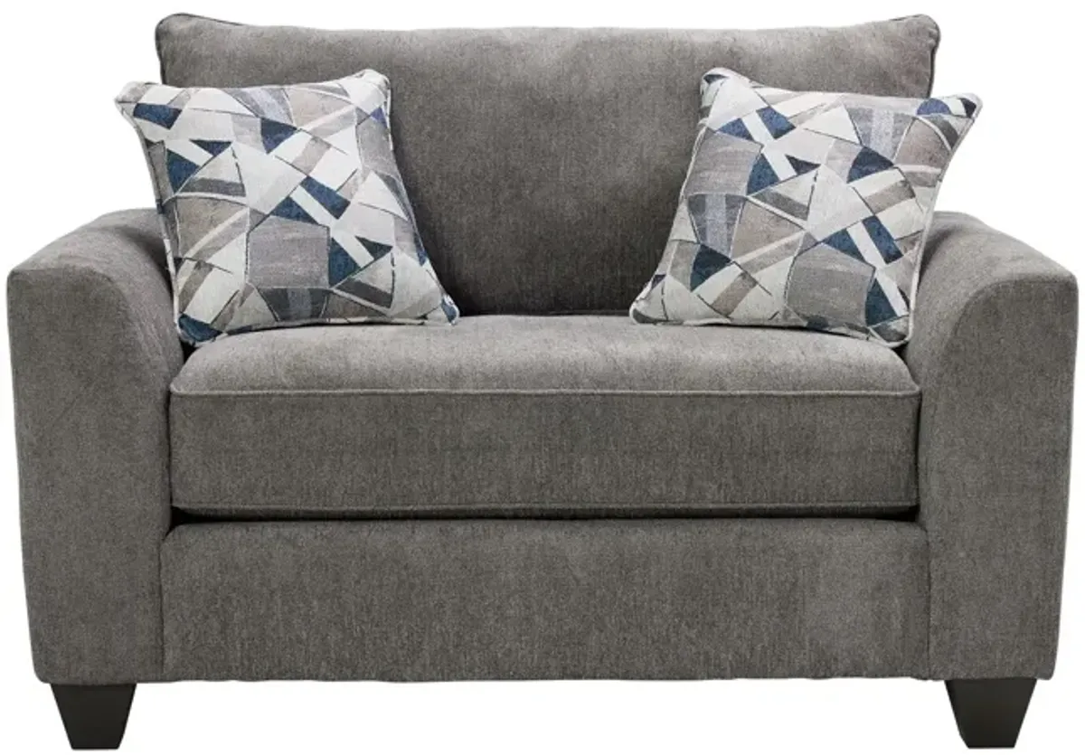 Capri Grey Chair and a 1/2