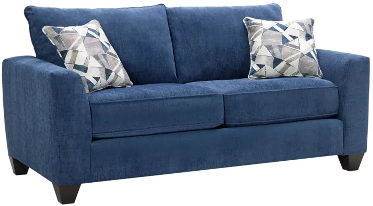 Capri Navy Loveseat