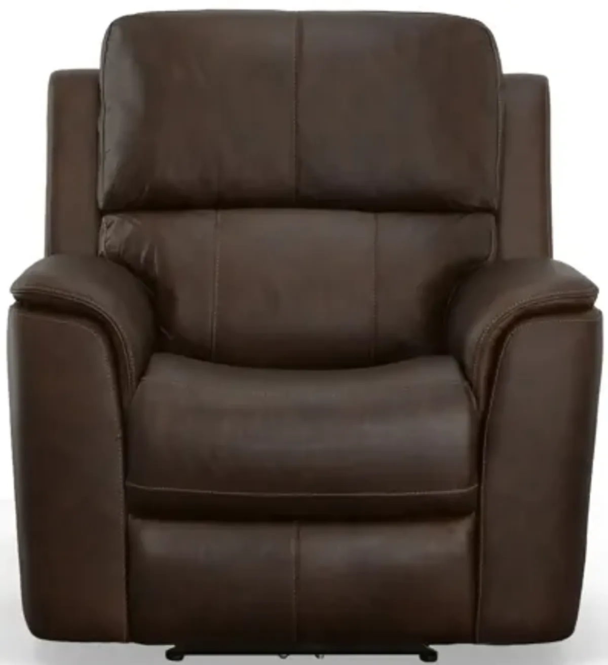 Oliver Burnt Umber Leather Triple Power Recliner