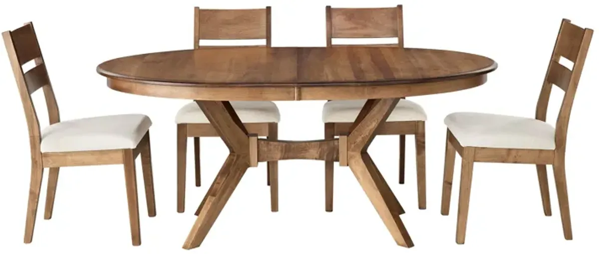 Paramour Extendable Table + 4 Chairs