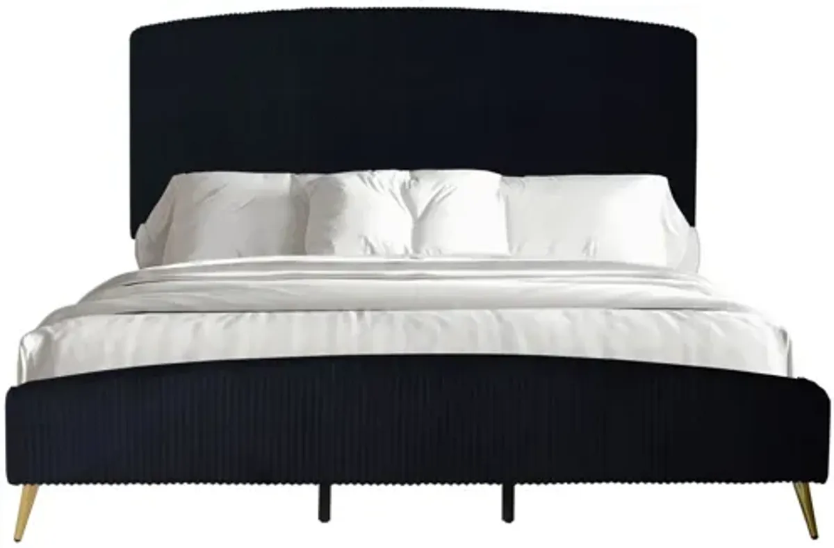 Kailani Black California King Panel Bed
