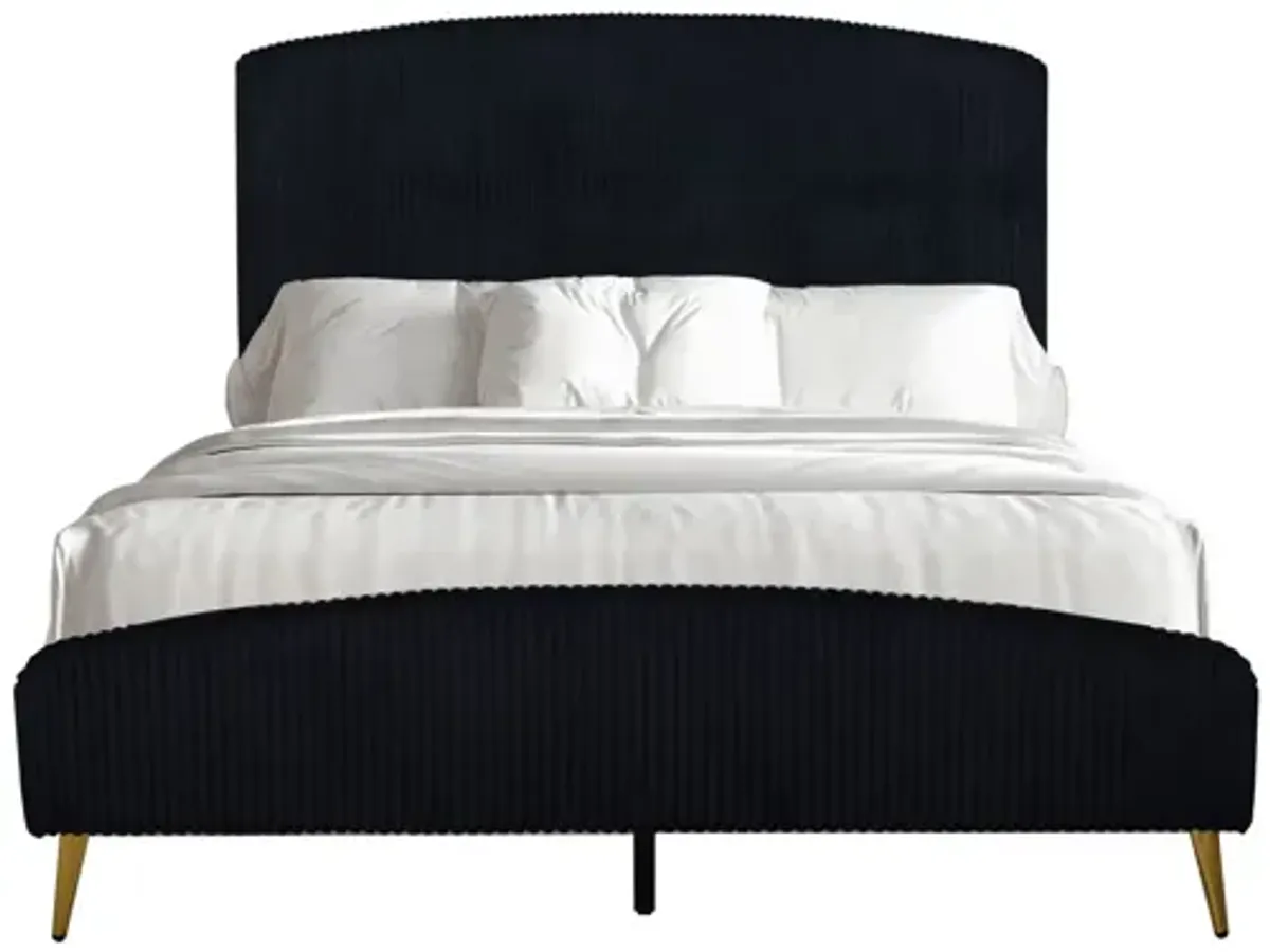 Kailani Black Queen Panel Bed