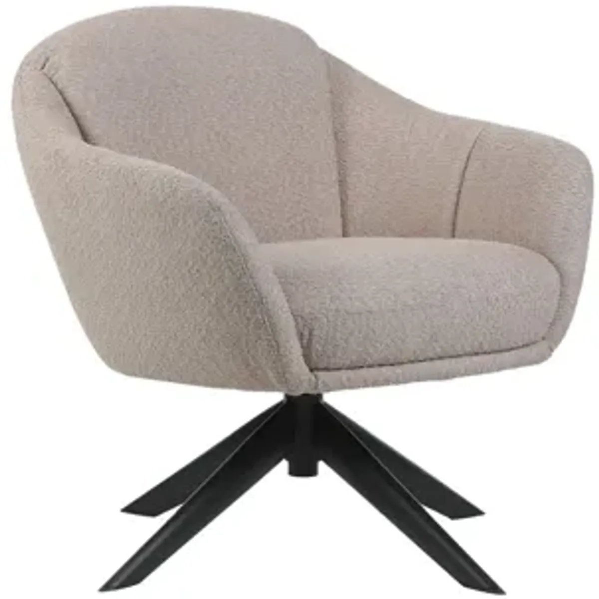 Fleming Boucle Swivel Lounge Chair (Set of 2) - Taupe