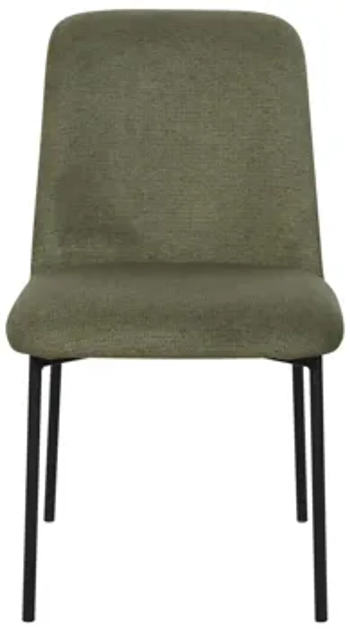 Erik Side Chair with Black Metal Frame (Set of 6) - Green