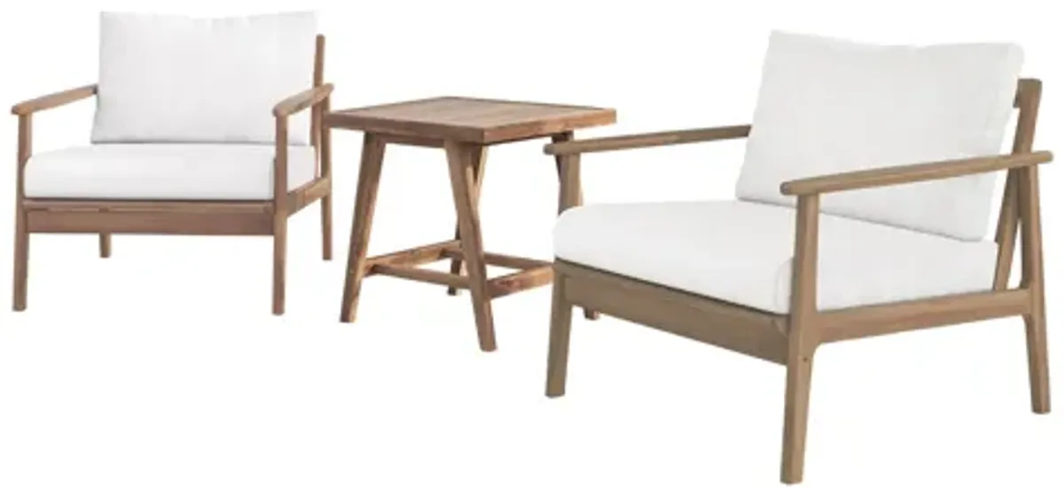 Ashton 3 Piece Outdoor Set - Natural