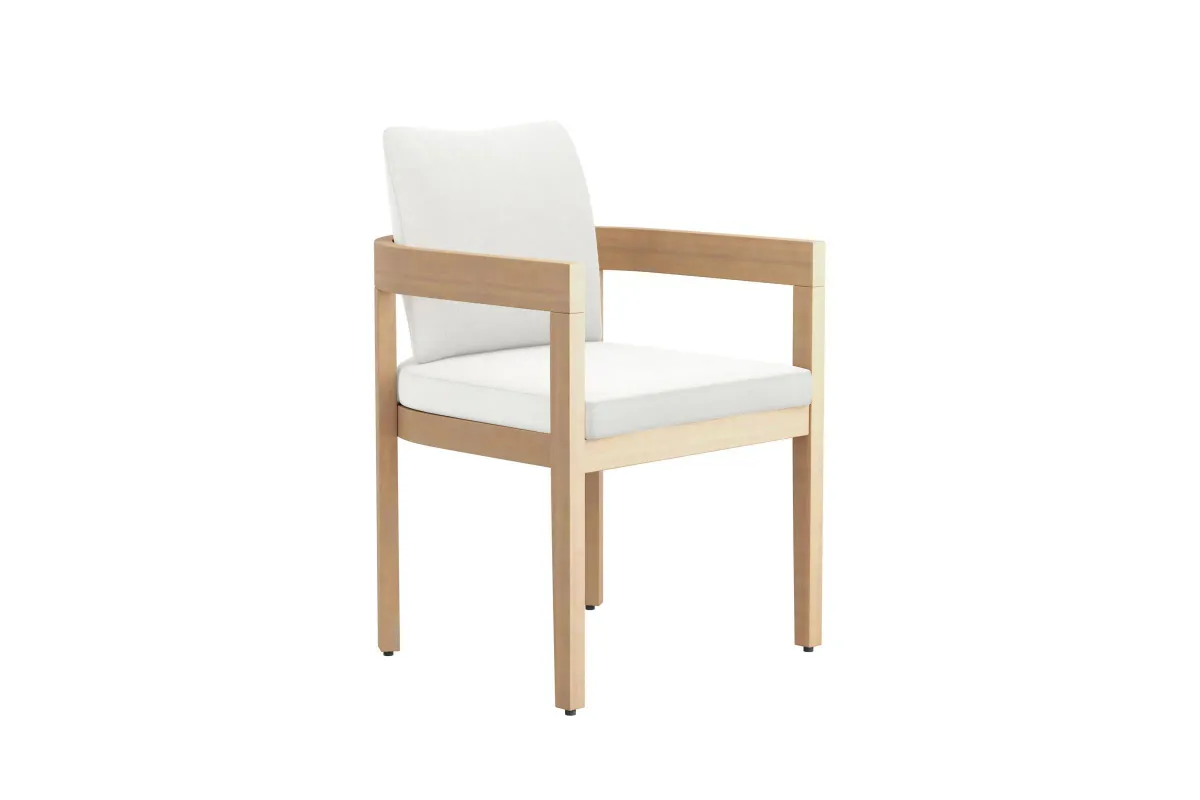 Wesley Patio Side Chair - White