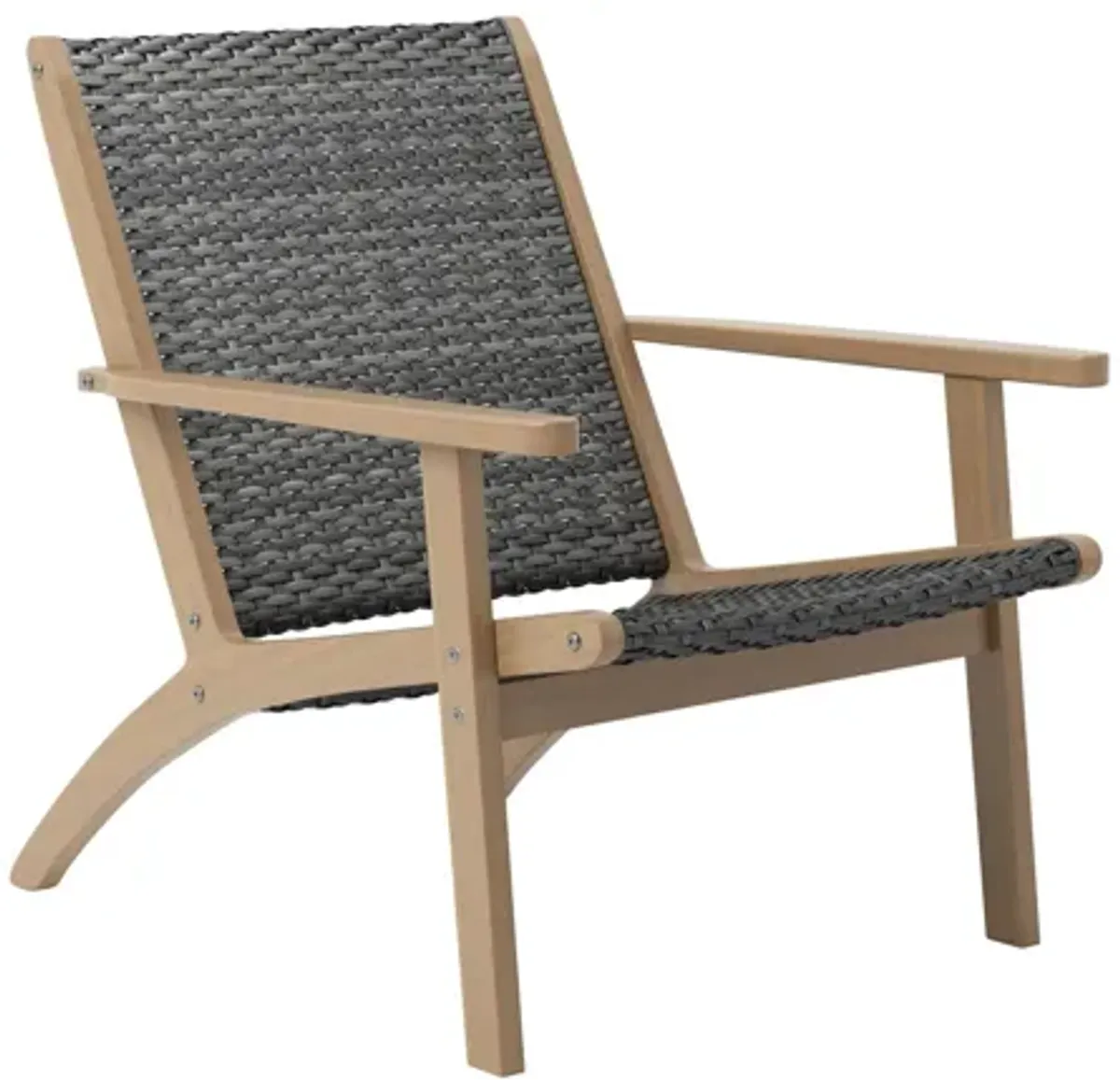Radius Wood/Wicker Patio Side Chair (Set of 2) - Gray