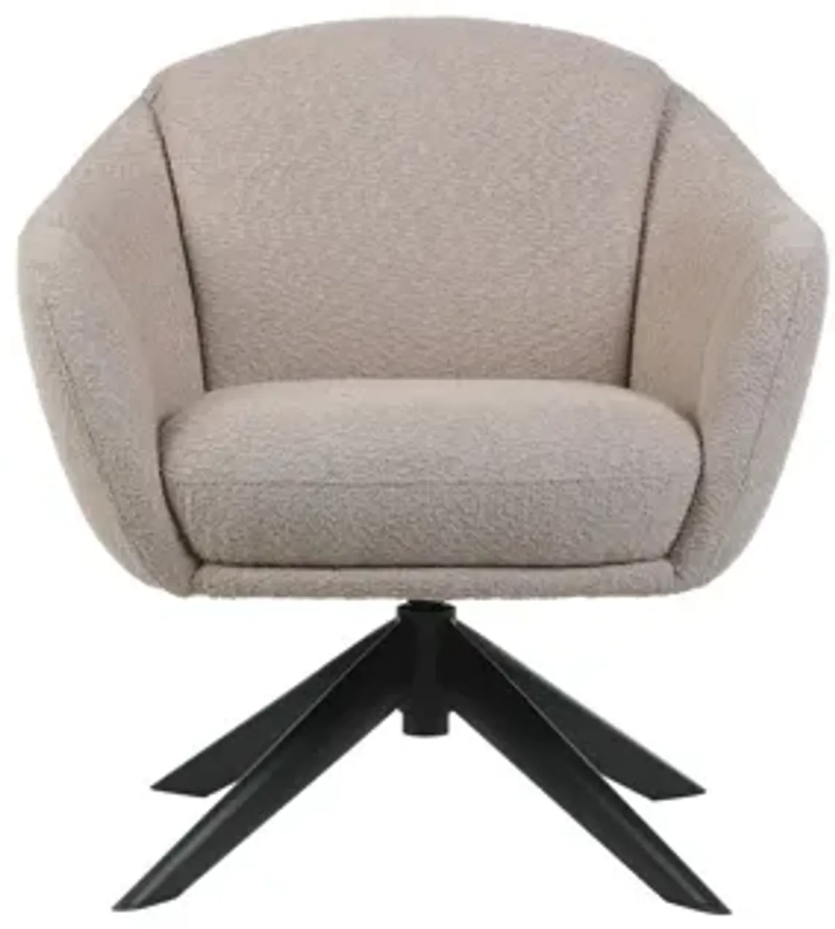 Fleming Boucle Swivel Lounge Chair - Taupe