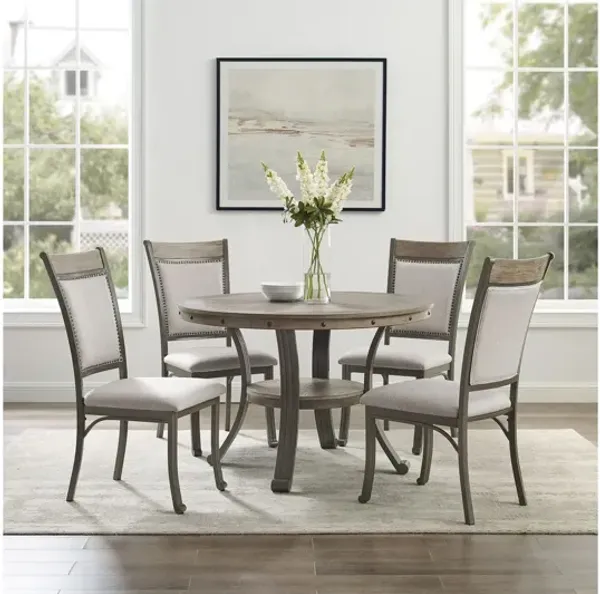 Franklin Pewter 5-Piece Dining Set