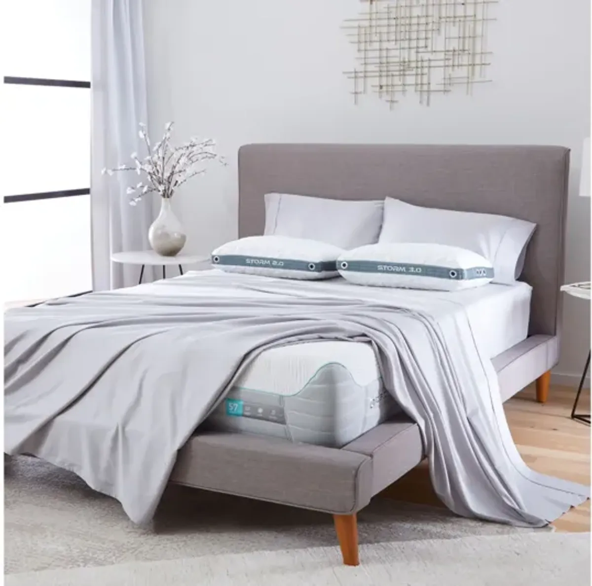 Bedgear® S7 Performance® Plush Memory Foam Split Head Queen 10" Mattress