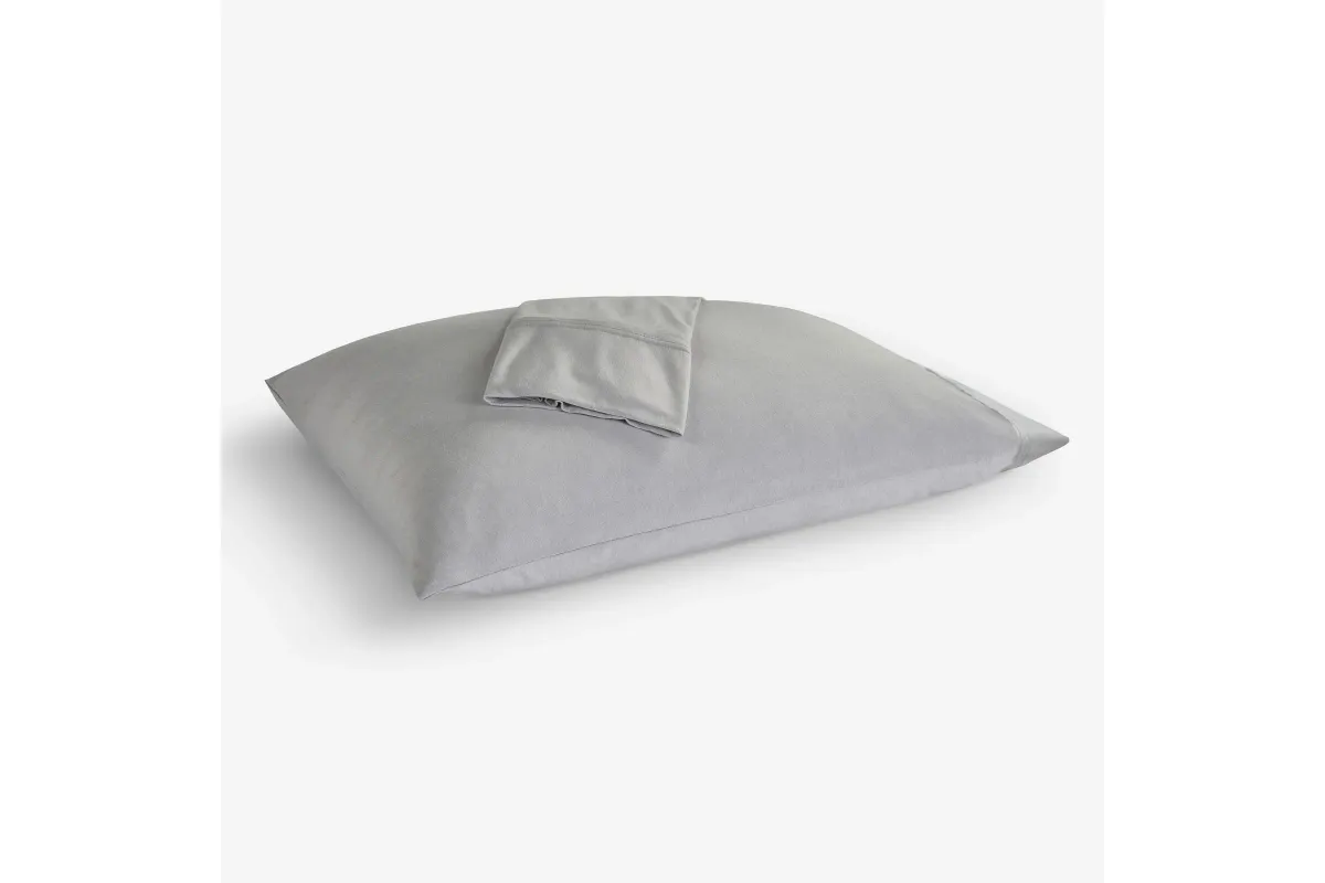 Bedgear® Hyper-Wool Flannel Performance® Light Grey King Pillowcase Set of 2