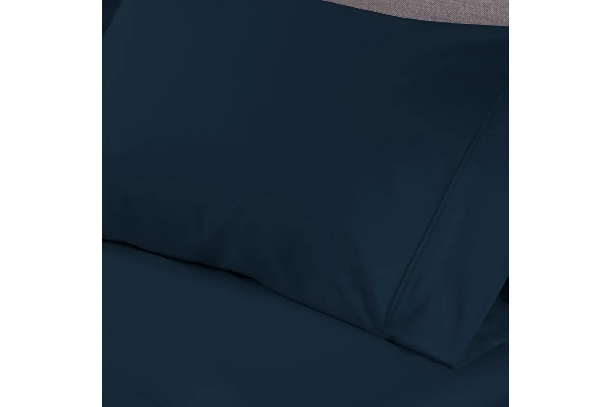 Bedgear® Basic Navy Twin Sheet Set