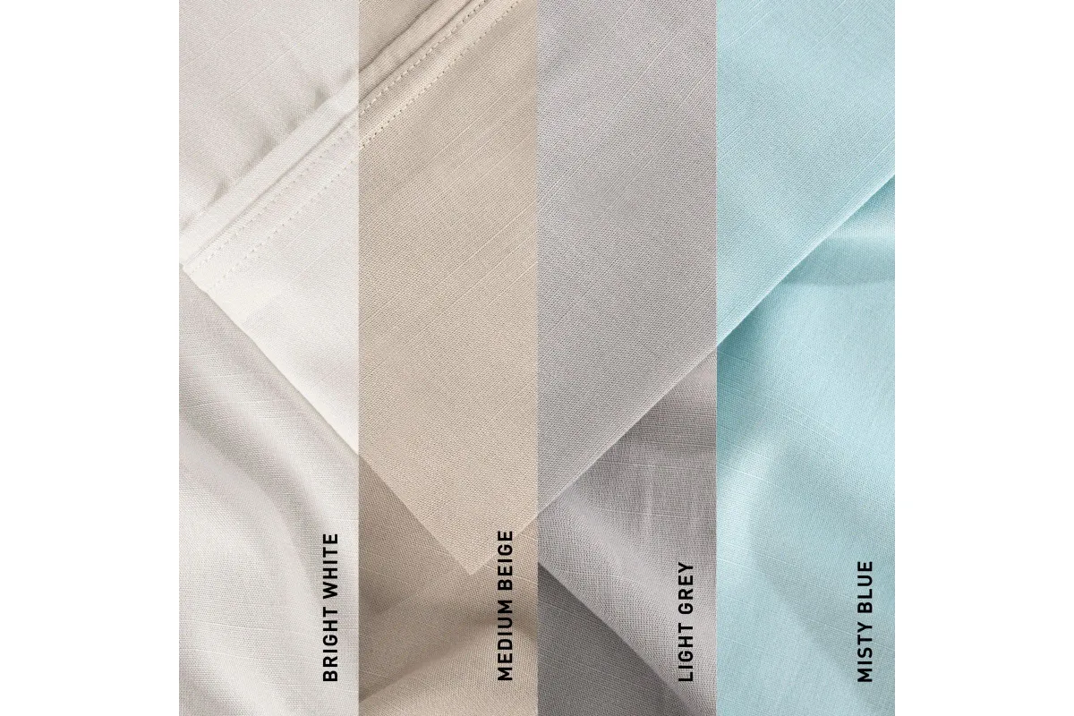 Bedgear® Hyper-Linen™ Misty Blue Split King Sheet Set