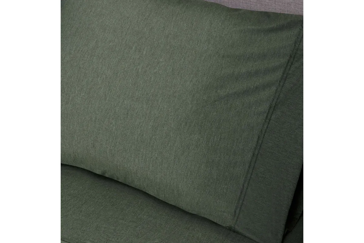 Bedgear® Hyper-Wool Flannel Performance® Forest Green King/California King Sheet Set