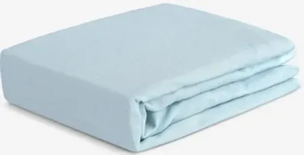 Bedgear® Hyper-Linen™ Baby Blue Fitted Crib Sheet