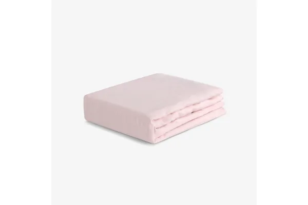 Bedgear® Hyper-Linen™ Light Pink Fitted Crib Sheet
